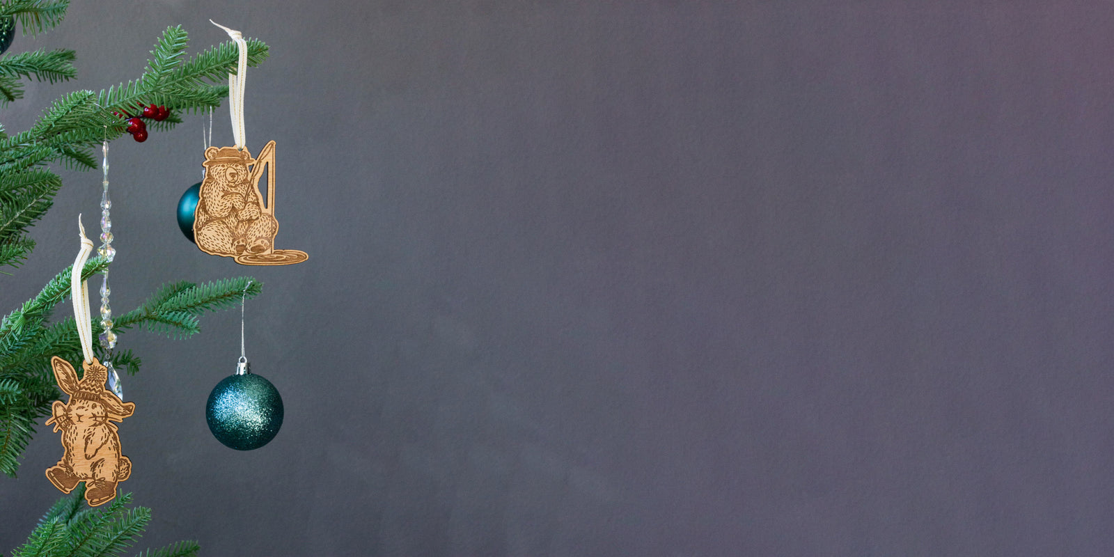 NEW: Woodland Animal Ornaments by Artist Emma Adams