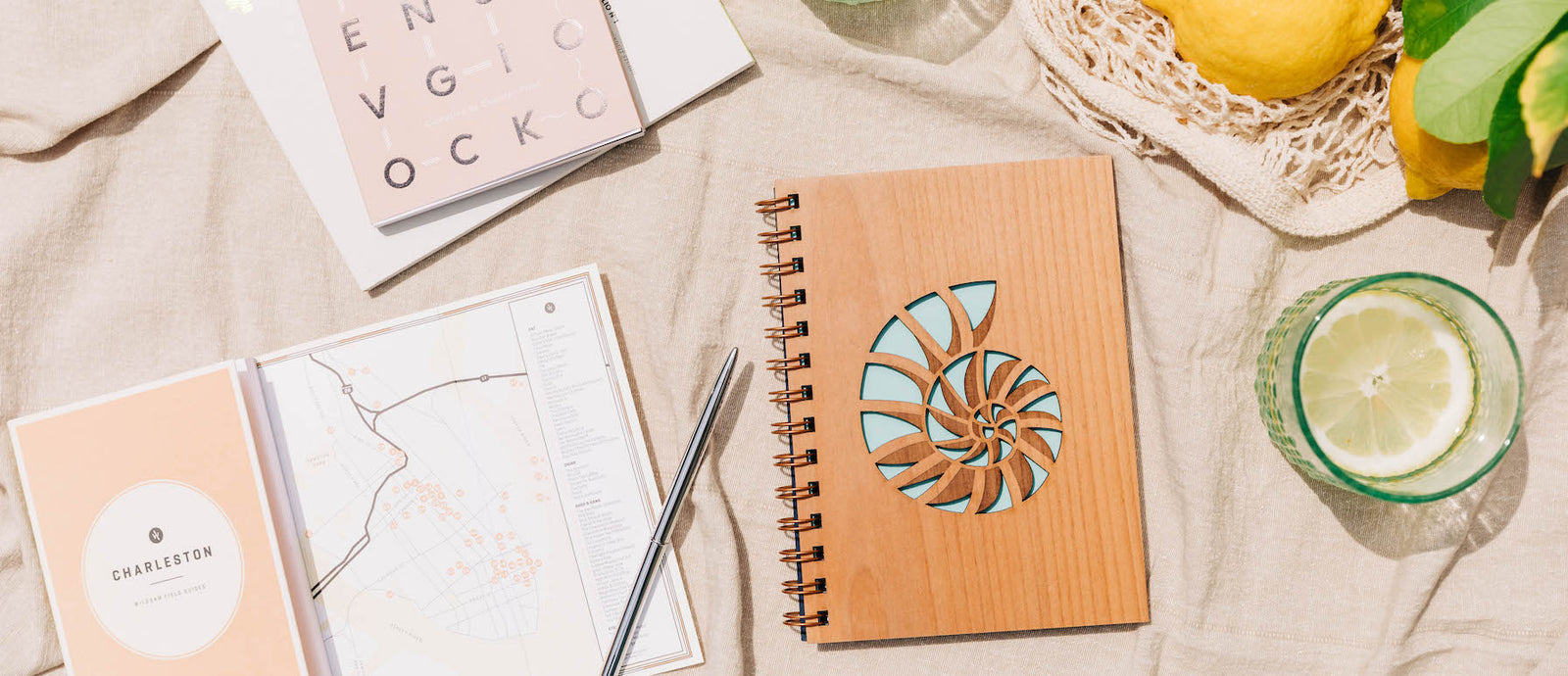 Hereafter Nautilus Wood Journal Laser Cut