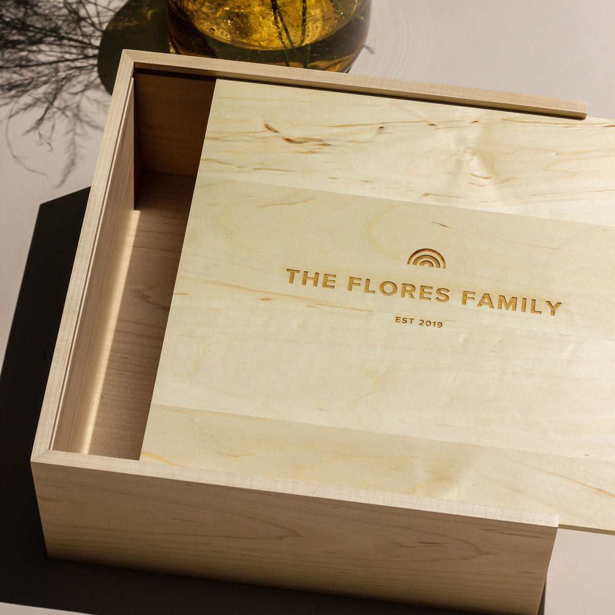 Rainbow Custom Wood Keepsake Box | Hereafter