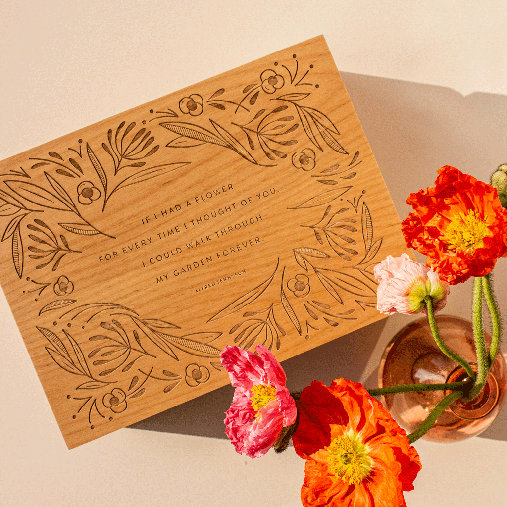 Garden of Flowers Wood Keepsake Box | Hereafter