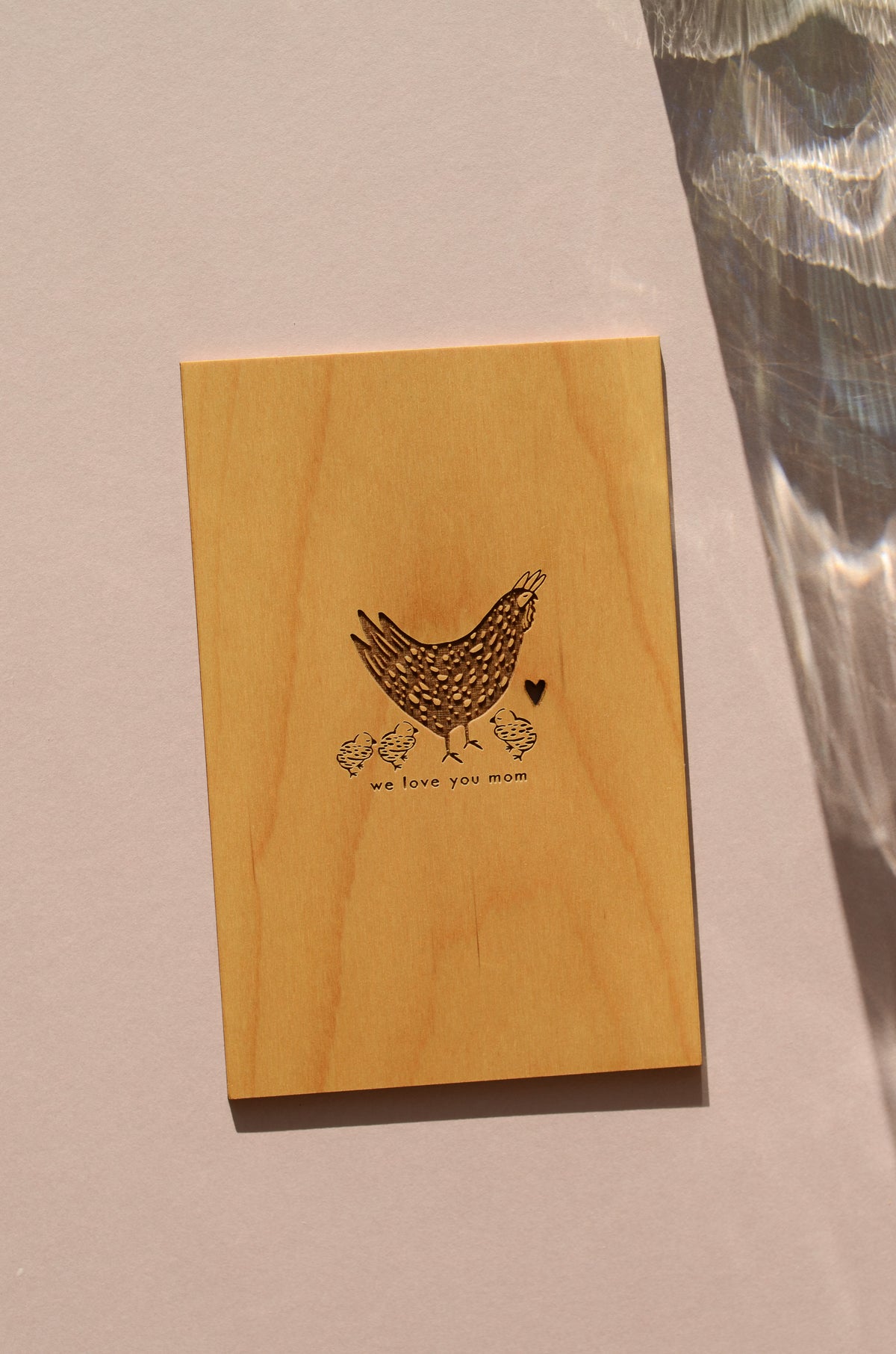 We Love You Mom Hen and Chicks Card