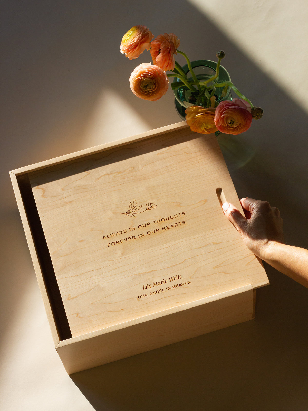 Always In Our Thoughts Custom Memory Box | Hereafter