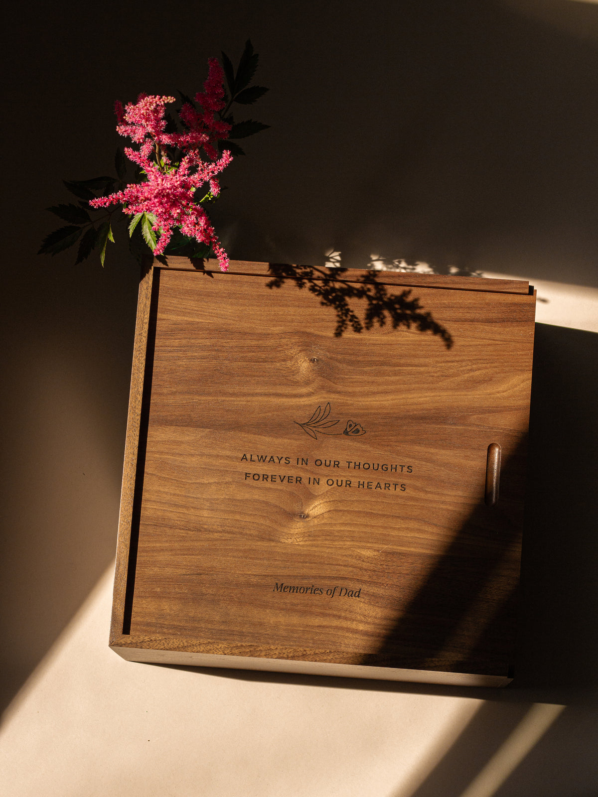 Always In Our Thoughts Custom Keepsake Box | Hereafter