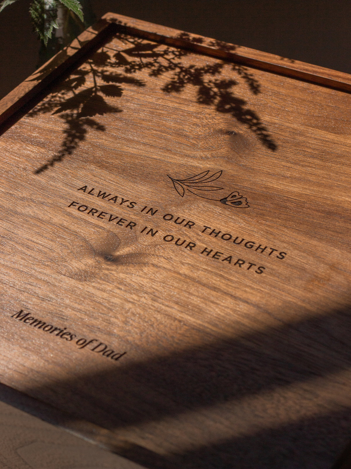 Always In Our Thoughts Custom Keepsake Box | Hereafter