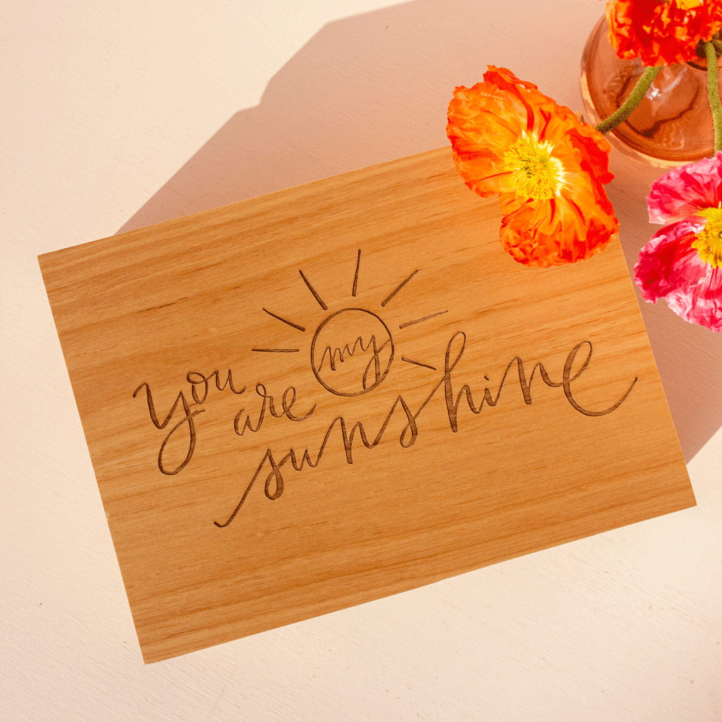You Are My Sunshine Wood Baby Memory Box | Hereafter