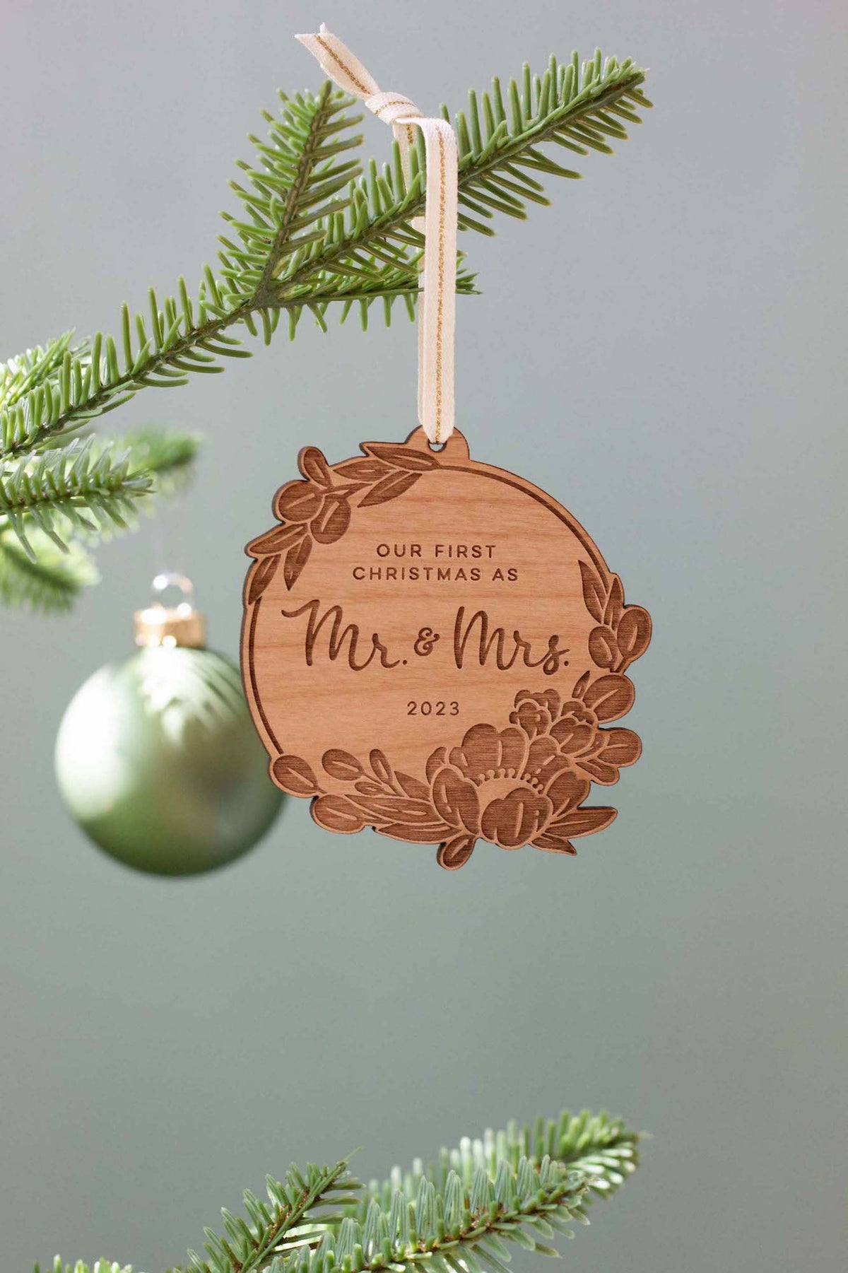 Our First Christmas As Mr. And Mrs. 2024 Ornament