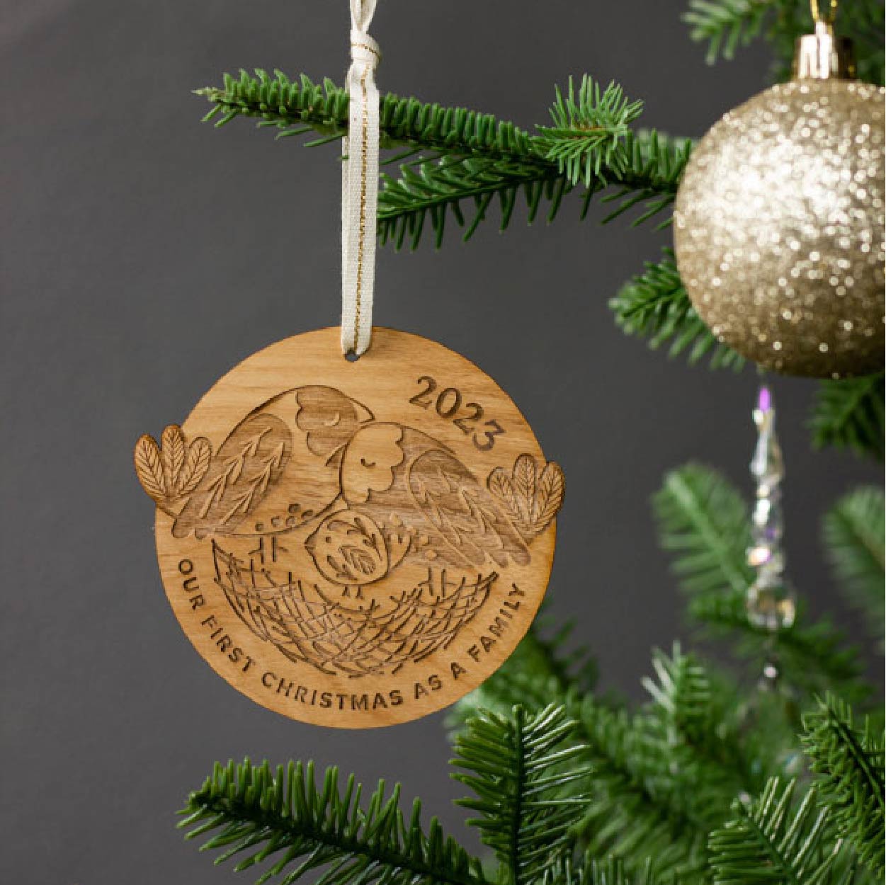 Our First Christmas As A Family - Birds 2024 Ornament