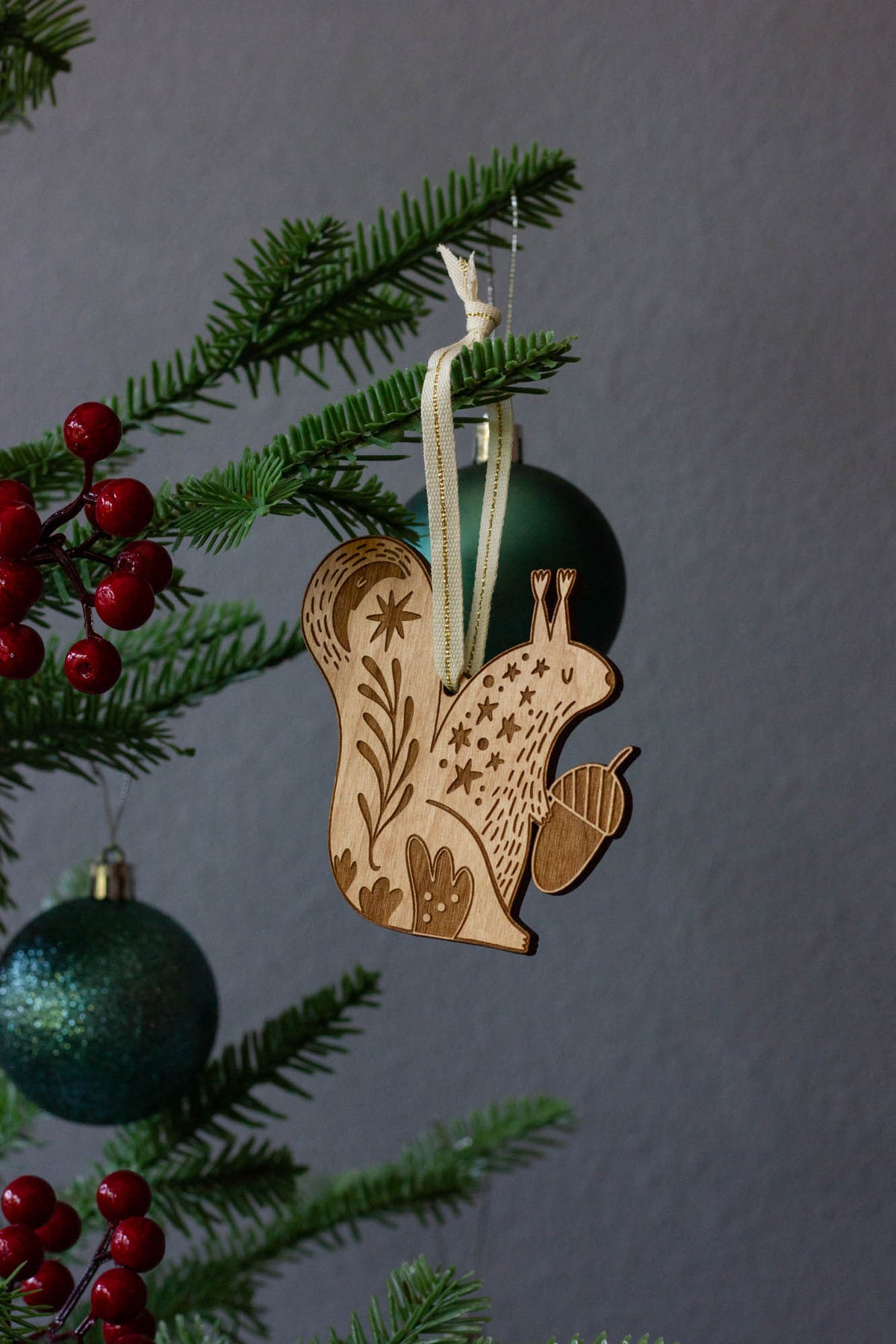 Acorn Squirrel Ornament