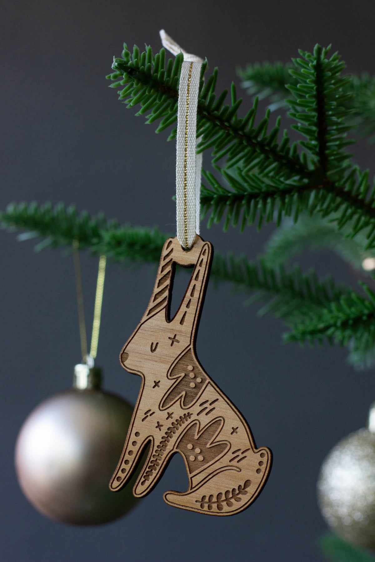 Playful Rabbit Ornament