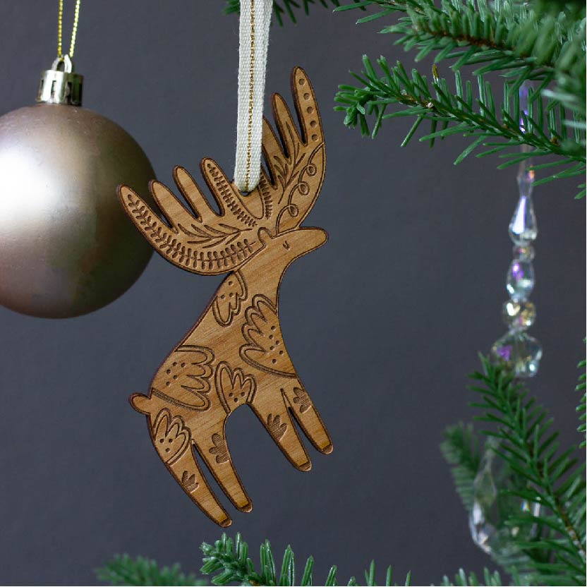 Merry Moose Ornament