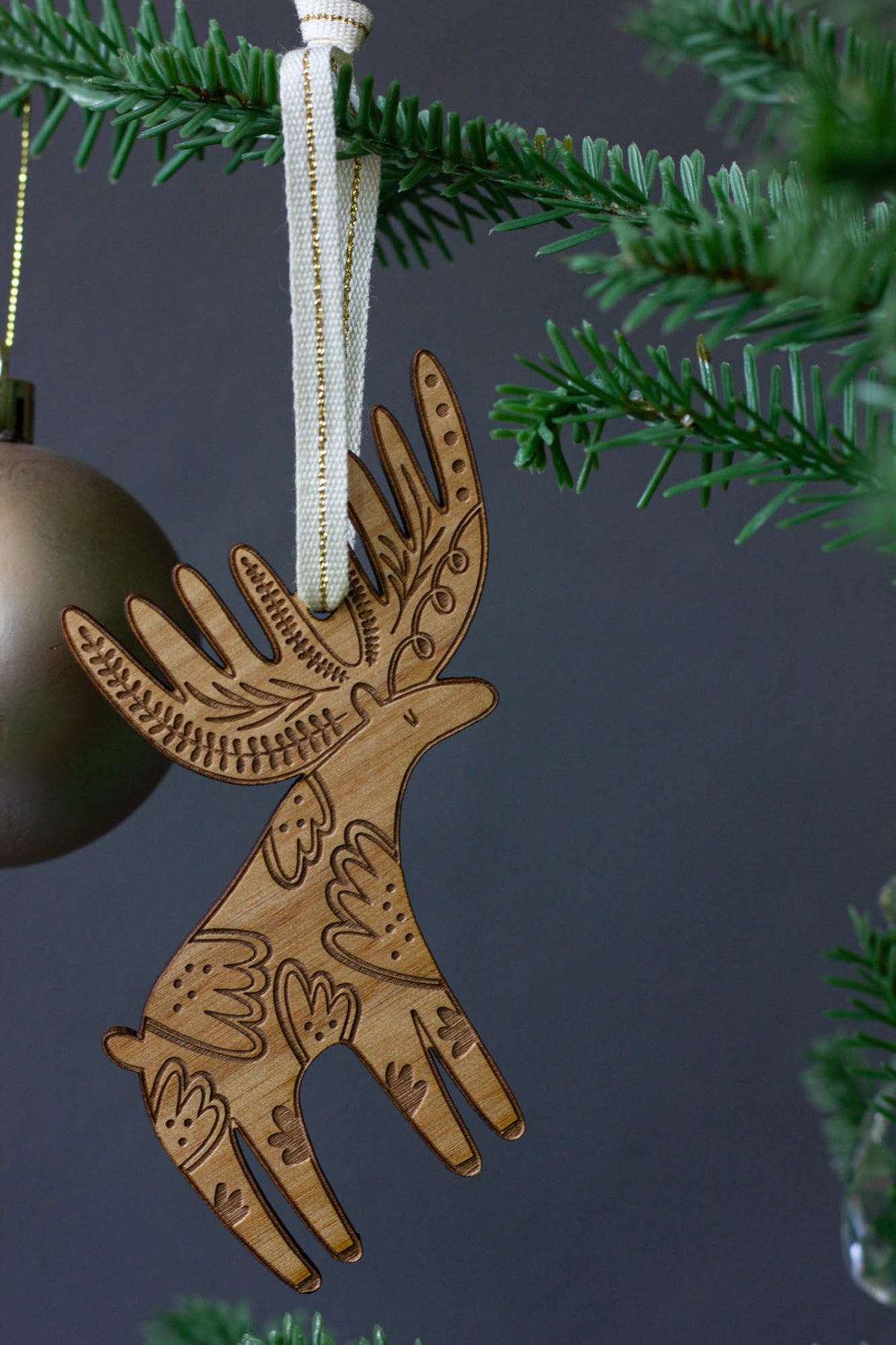 Merry Moose Ornament