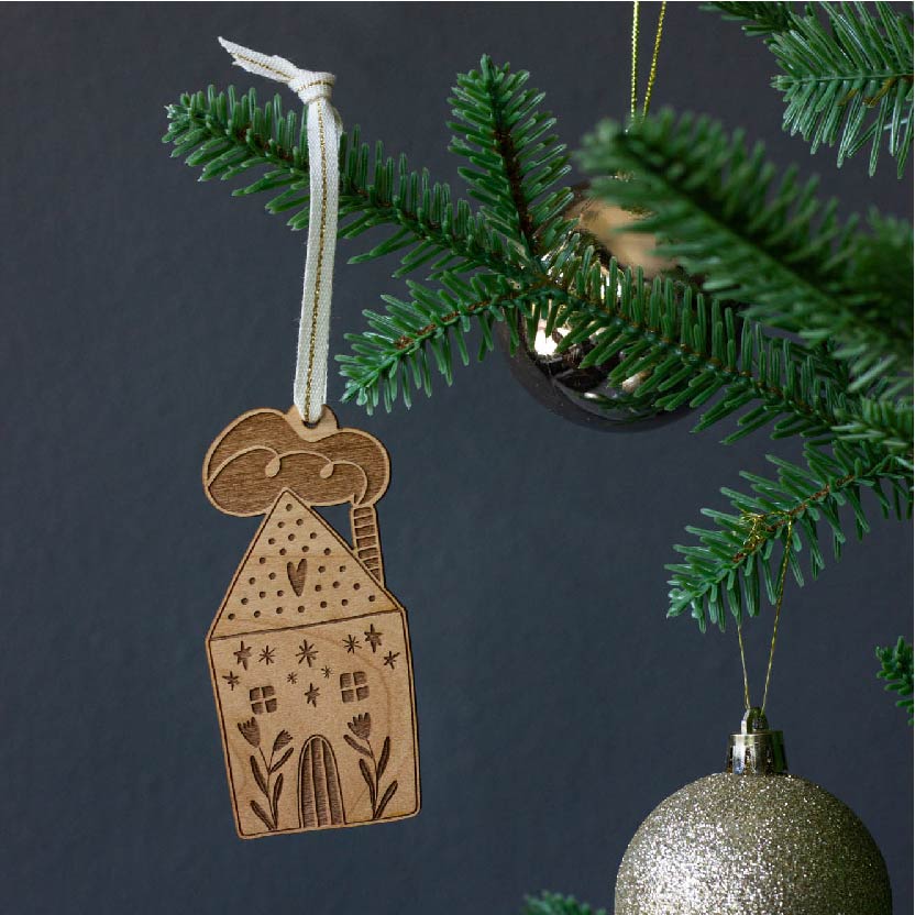 Whimsical House Ornament