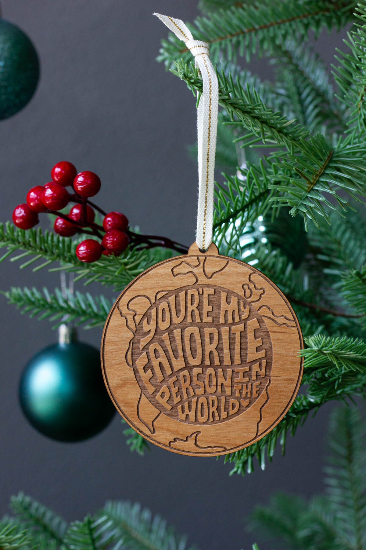 Favorite Person Earth Ornament