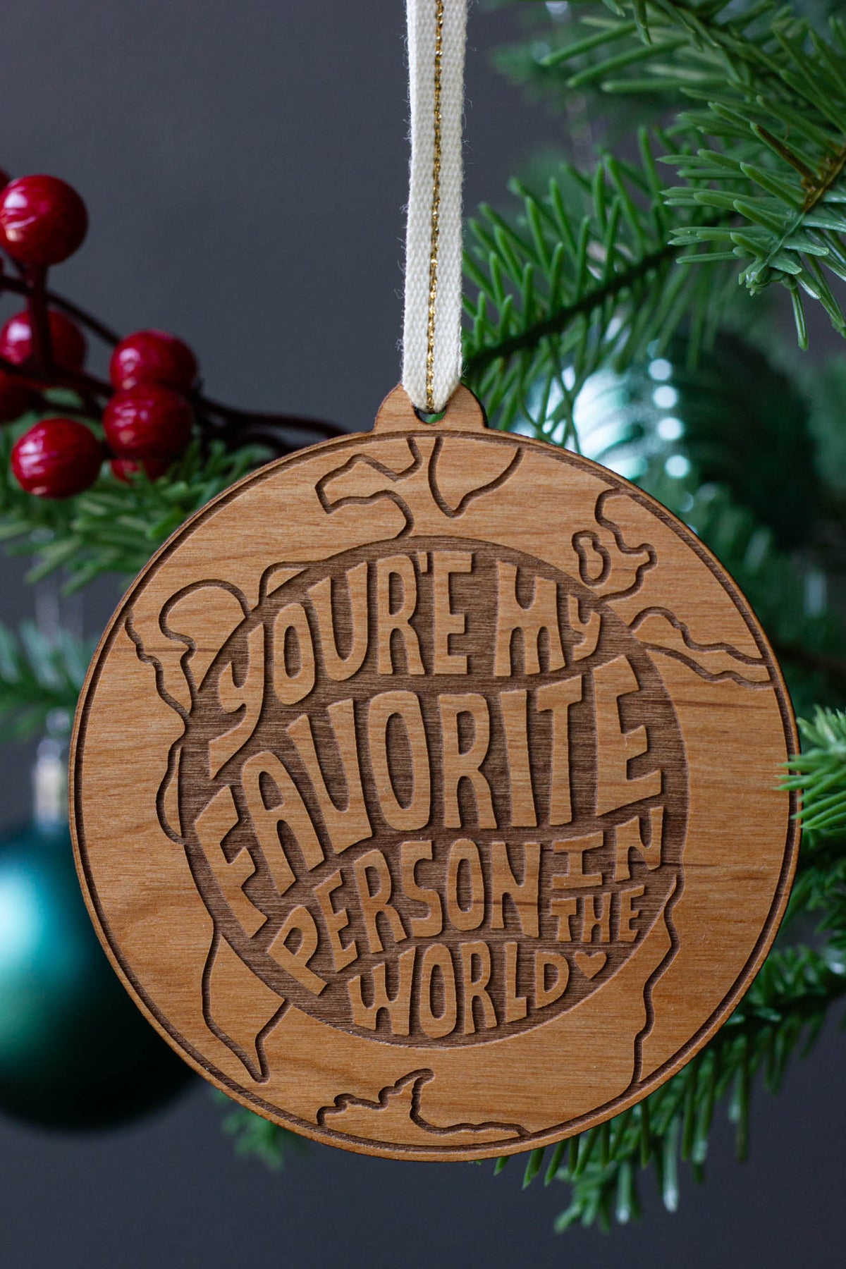 Favorite Person Earth Ornament