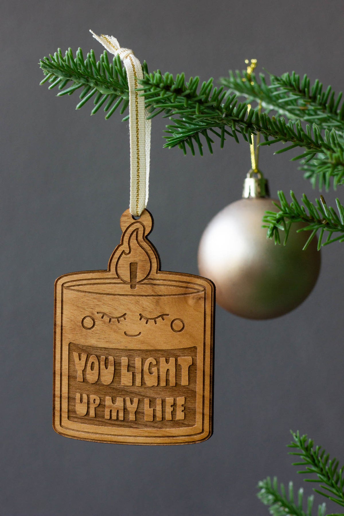 You Light Up My Life Candle Ornament