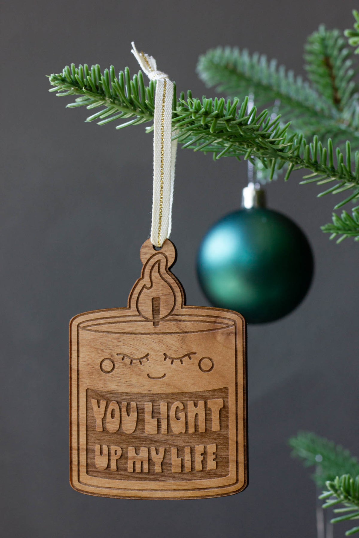 You Light Up My Life Candle Ornament