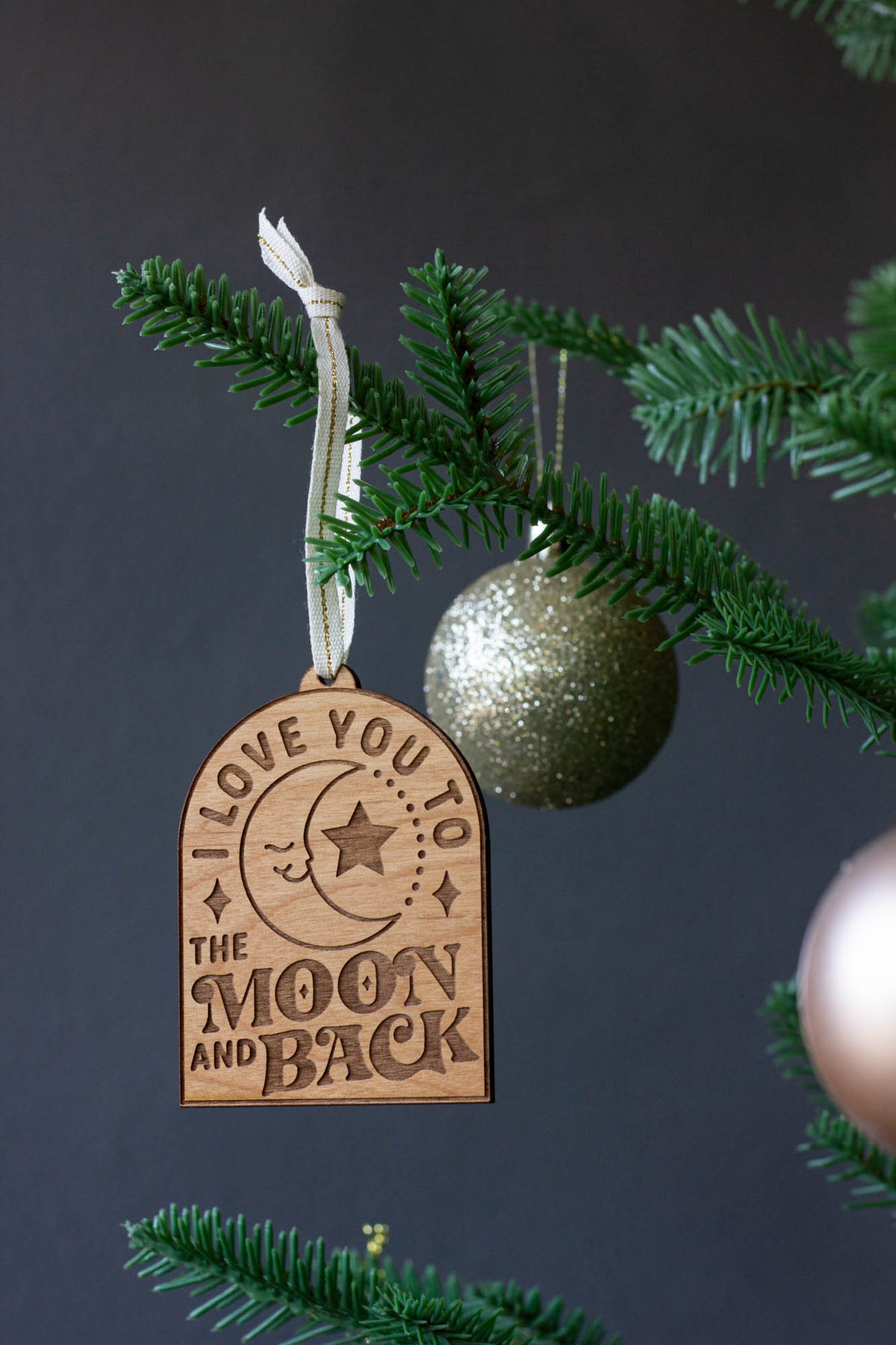 I Love You To The Moon and Back Ornament