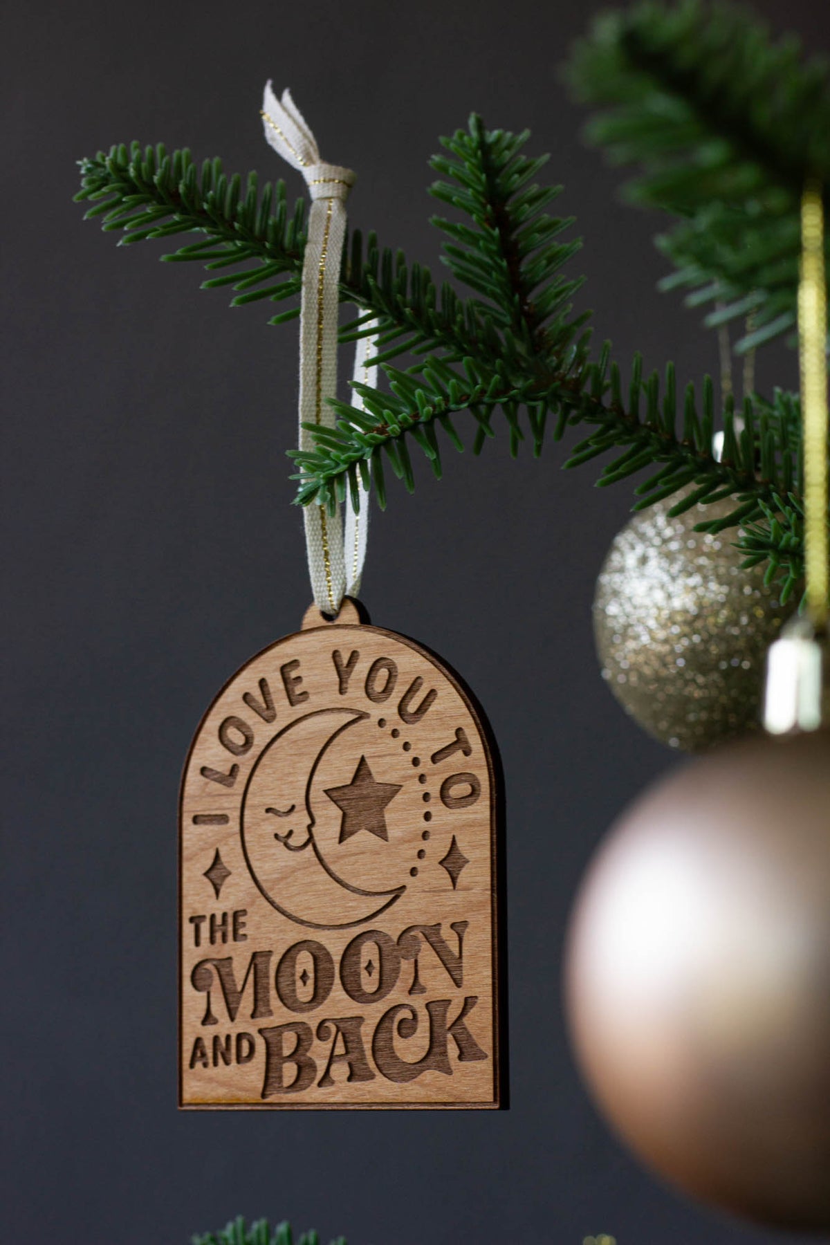 I Love You To The Moon and Back Ornament