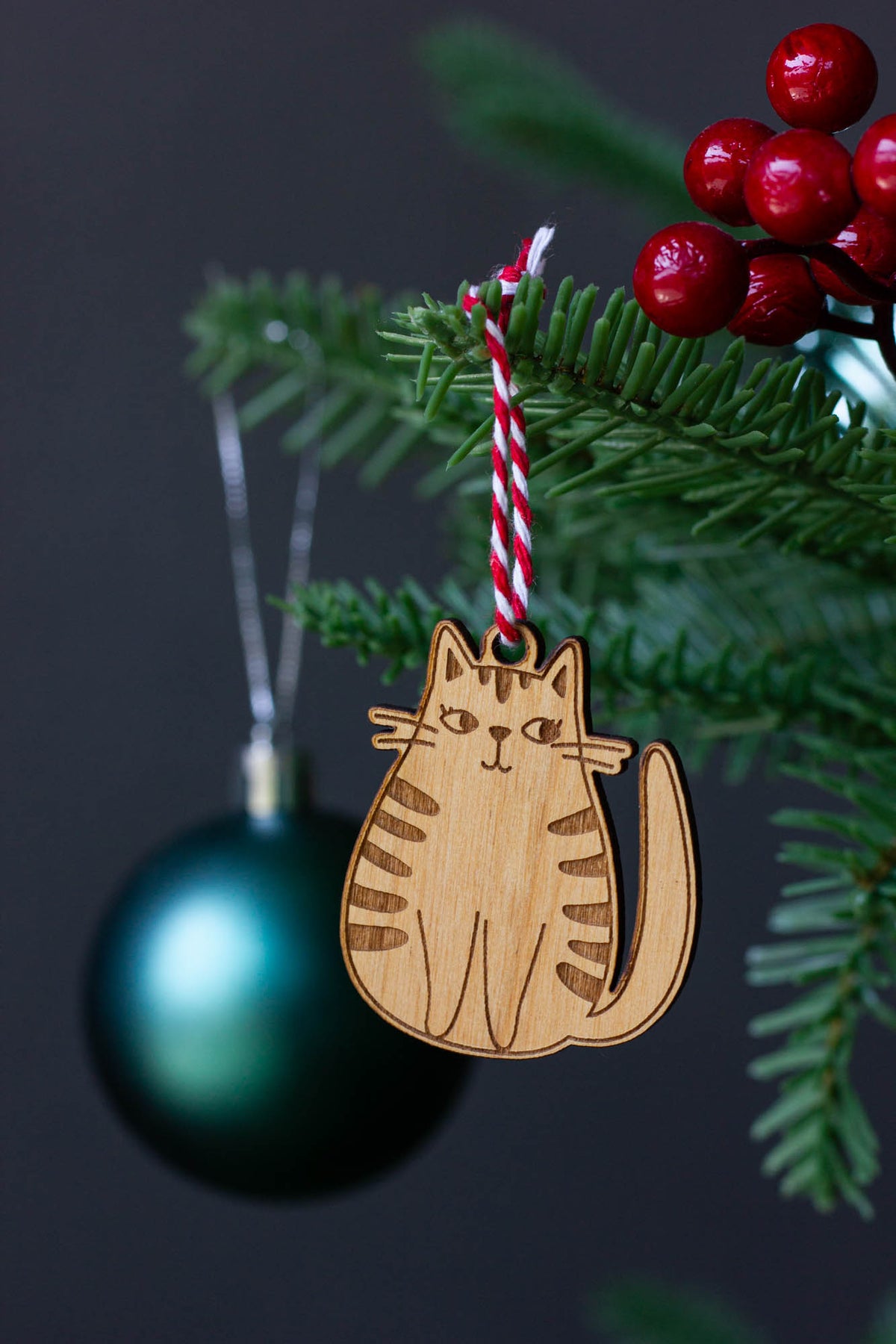 Tabby Cat Mini Ornament