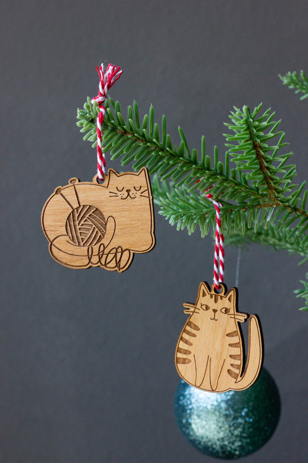 Tabby Cat Mini Ornament