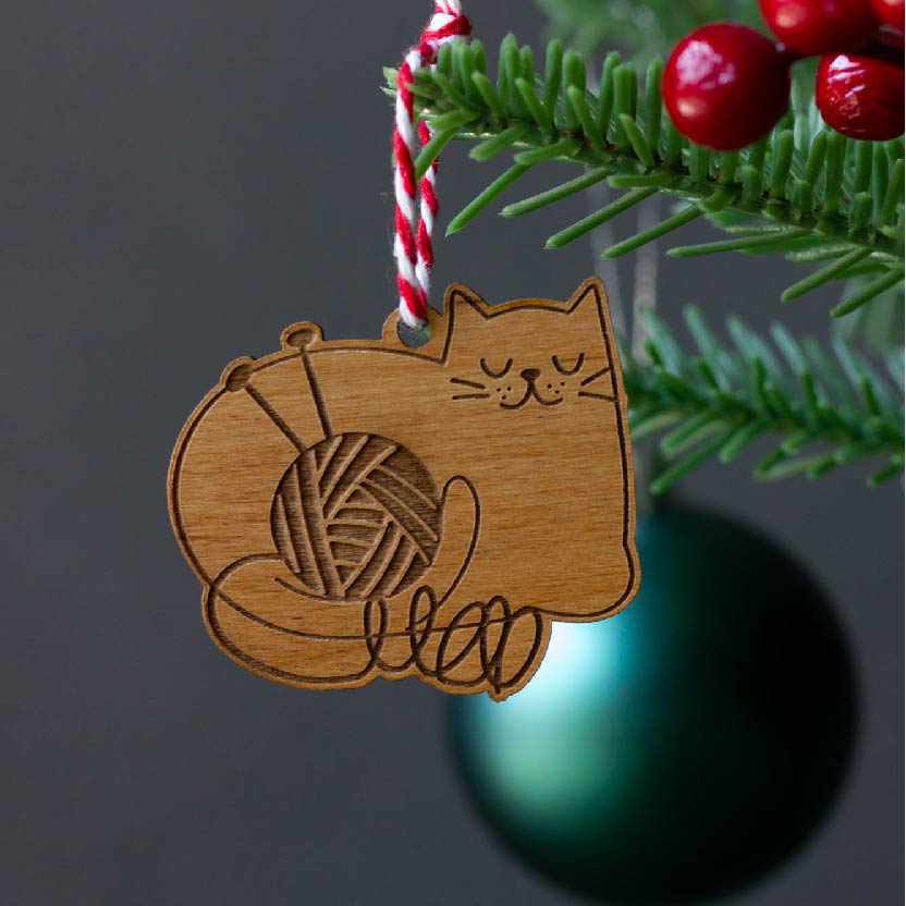 Yarn Cat Mini Ornament