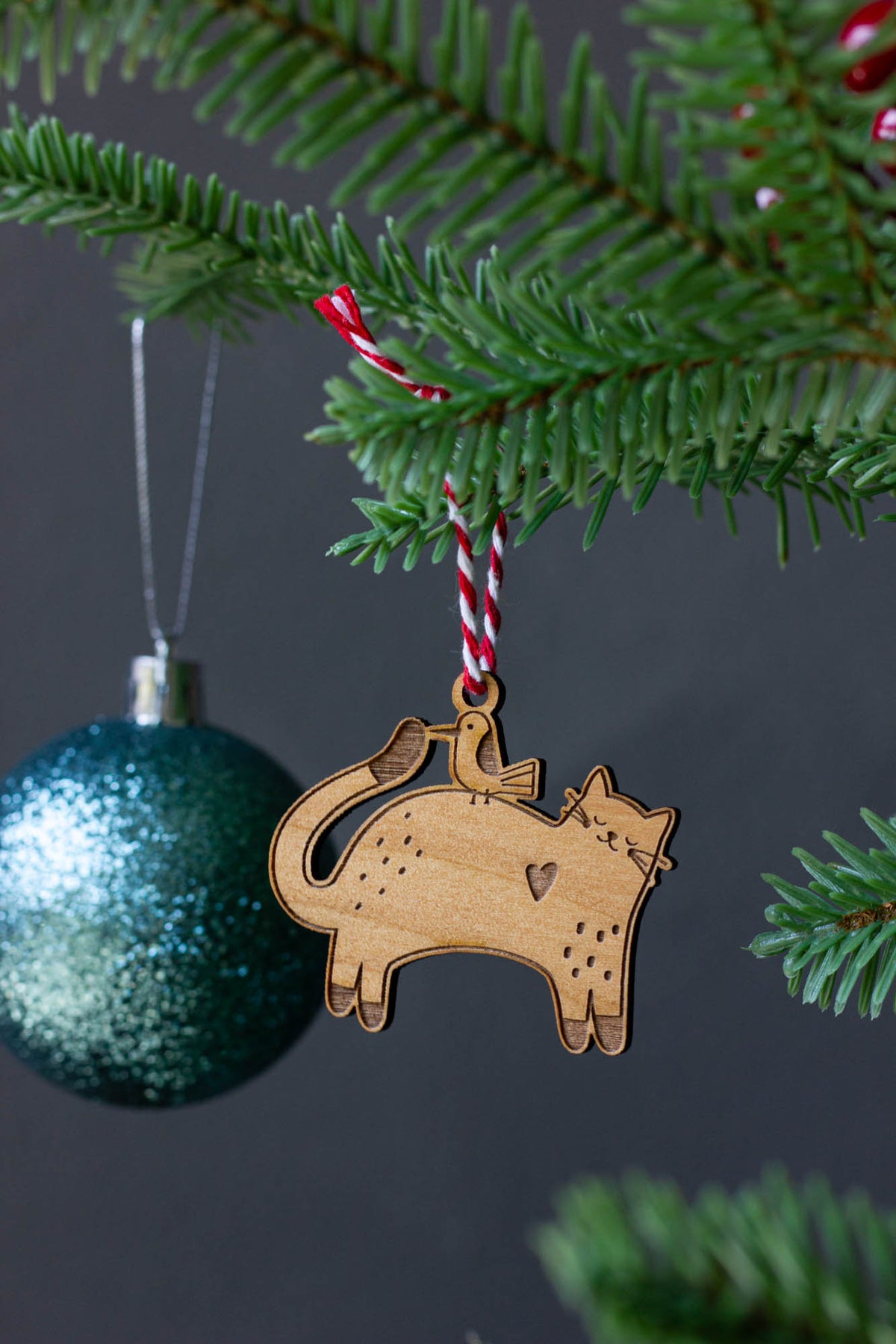 Bird Cat Mini Ornament