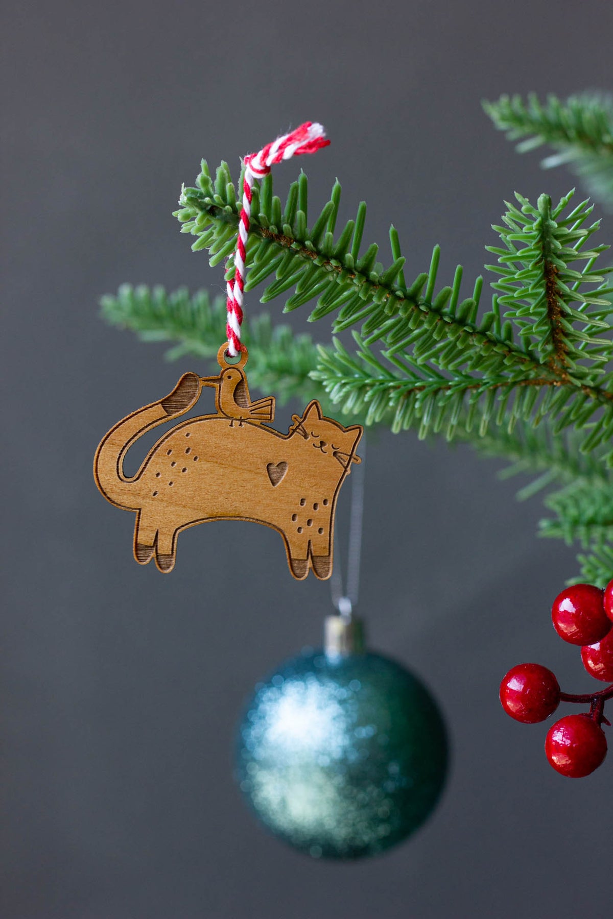 Bird Cat Mini Ornament