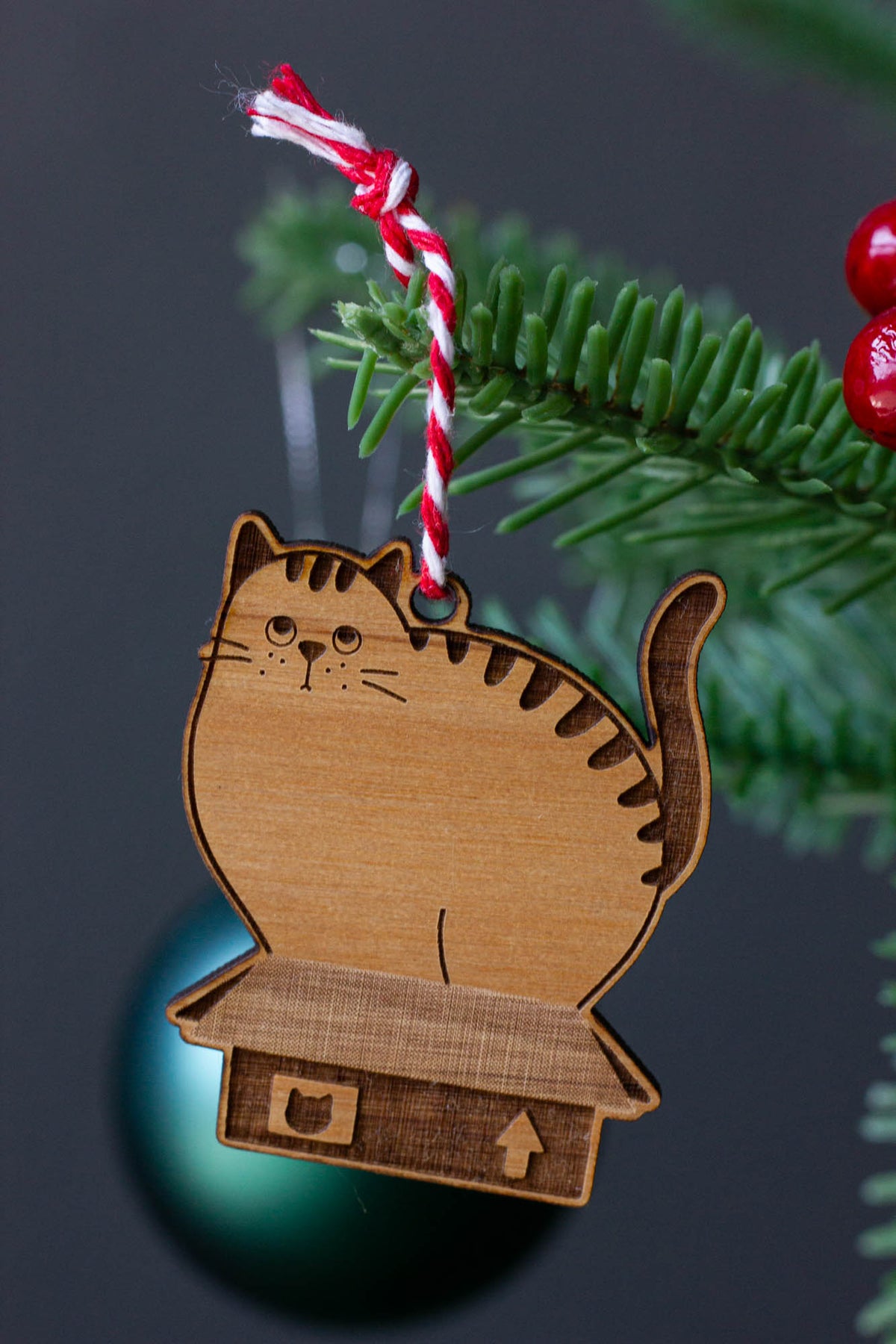 Box Cat Mini Ornament
