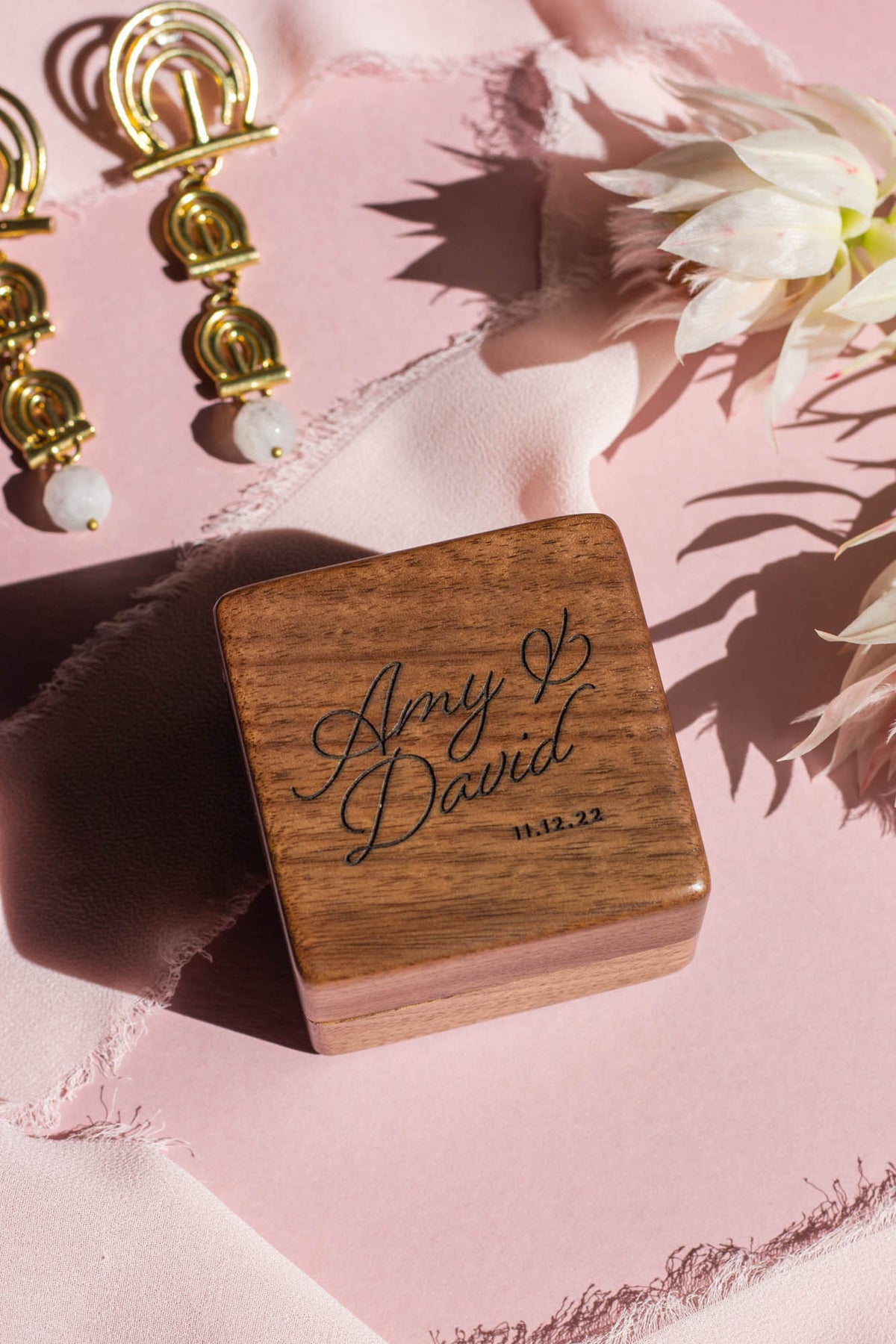 Our Love Story Personalized Ring Box