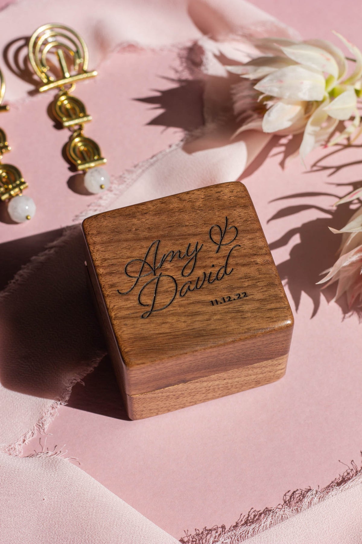 Our Love Story Personalized Ring Box