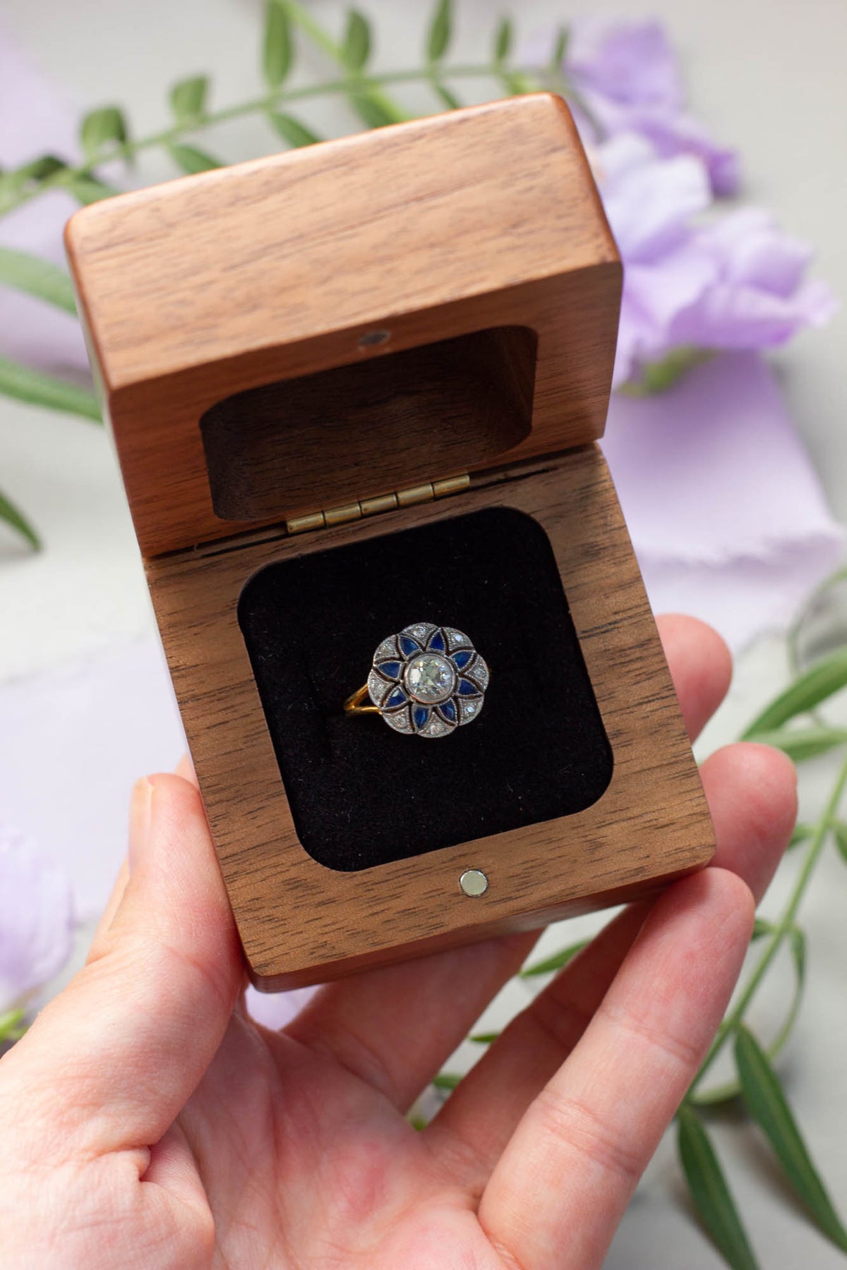 Mountains Personalized Ring Box