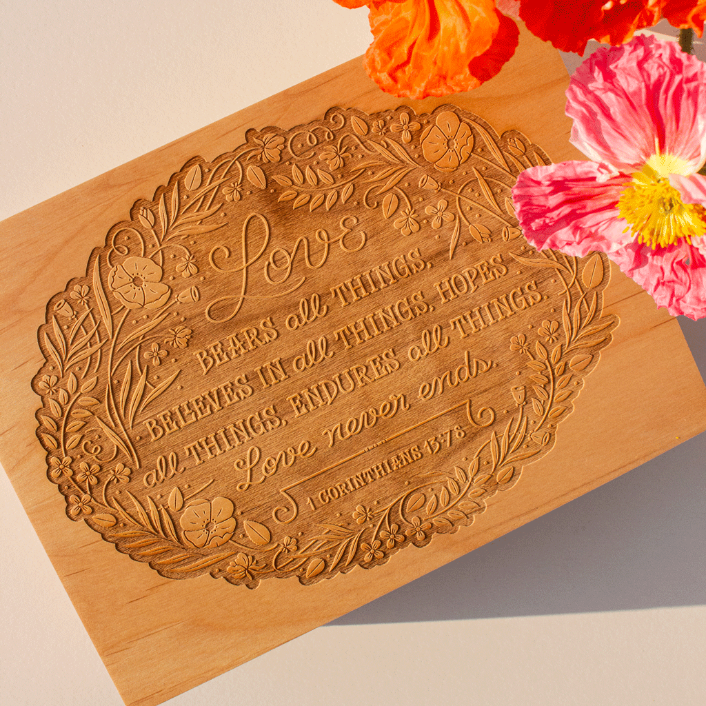 Love Never Ends Wood Keepsake Box | Hereafter