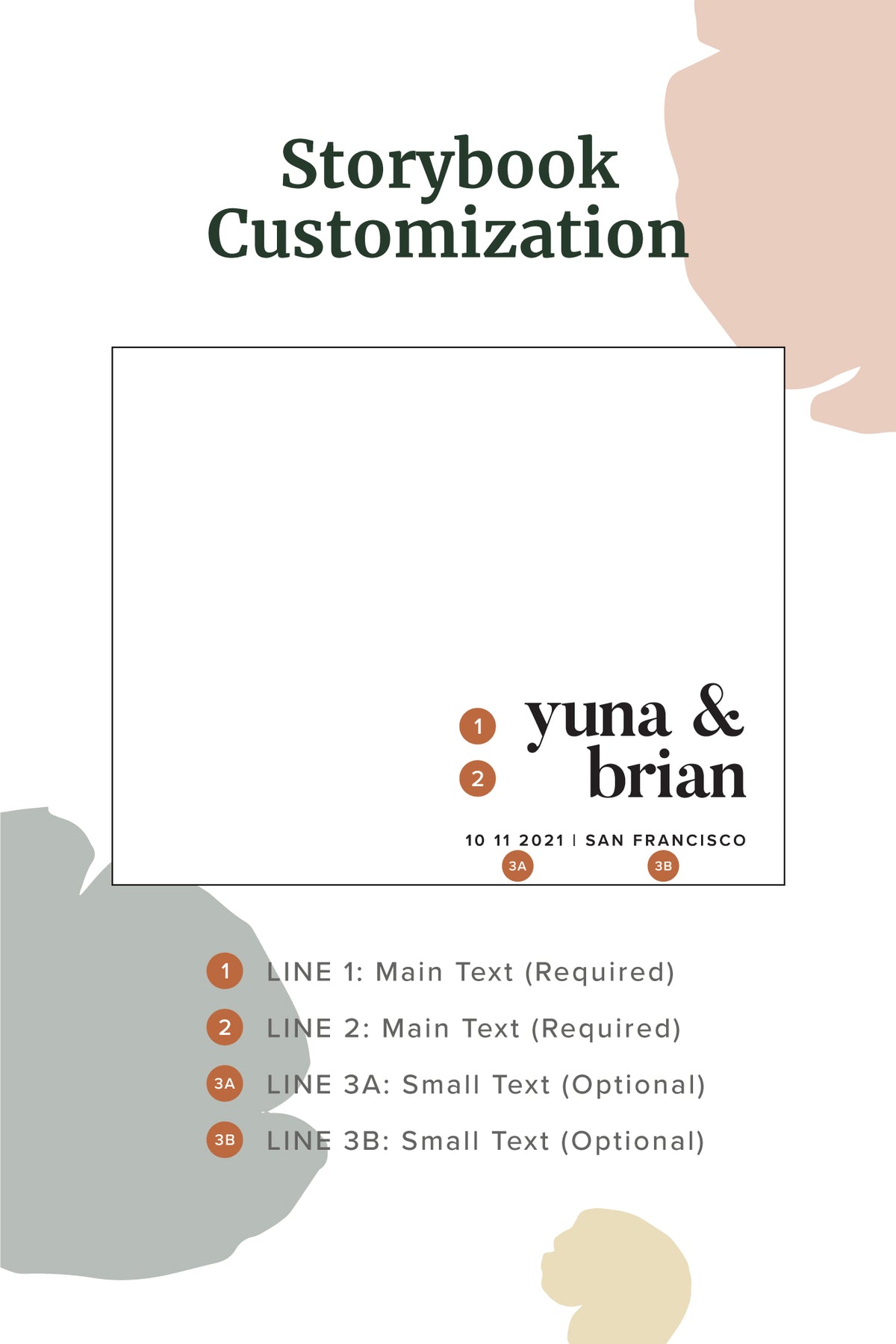 Love Story Personalized Wedding Guest Book