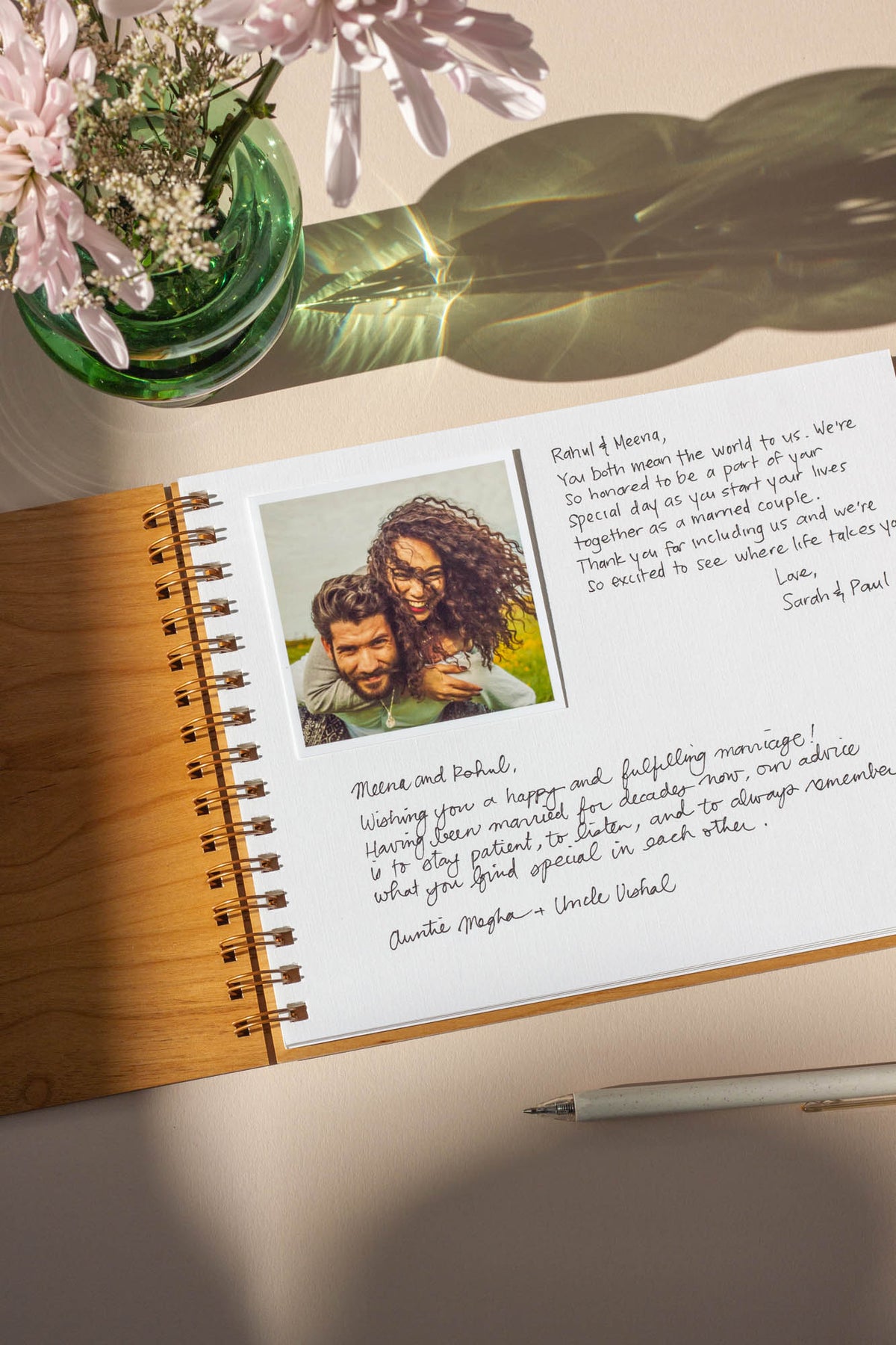 Classic Initials Personalized Wedding Guest Book