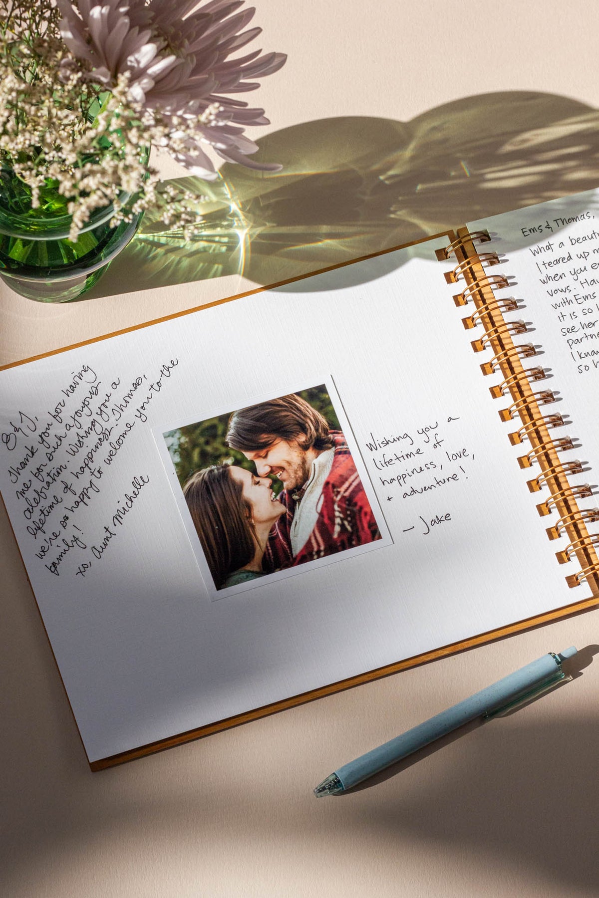 Sweet Romance Personalized Wedding Guest Book