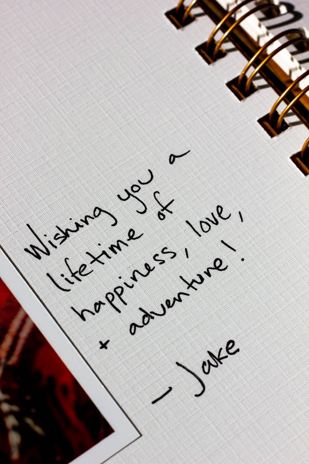 Sweet Romance Personalized Wedding Guest Book