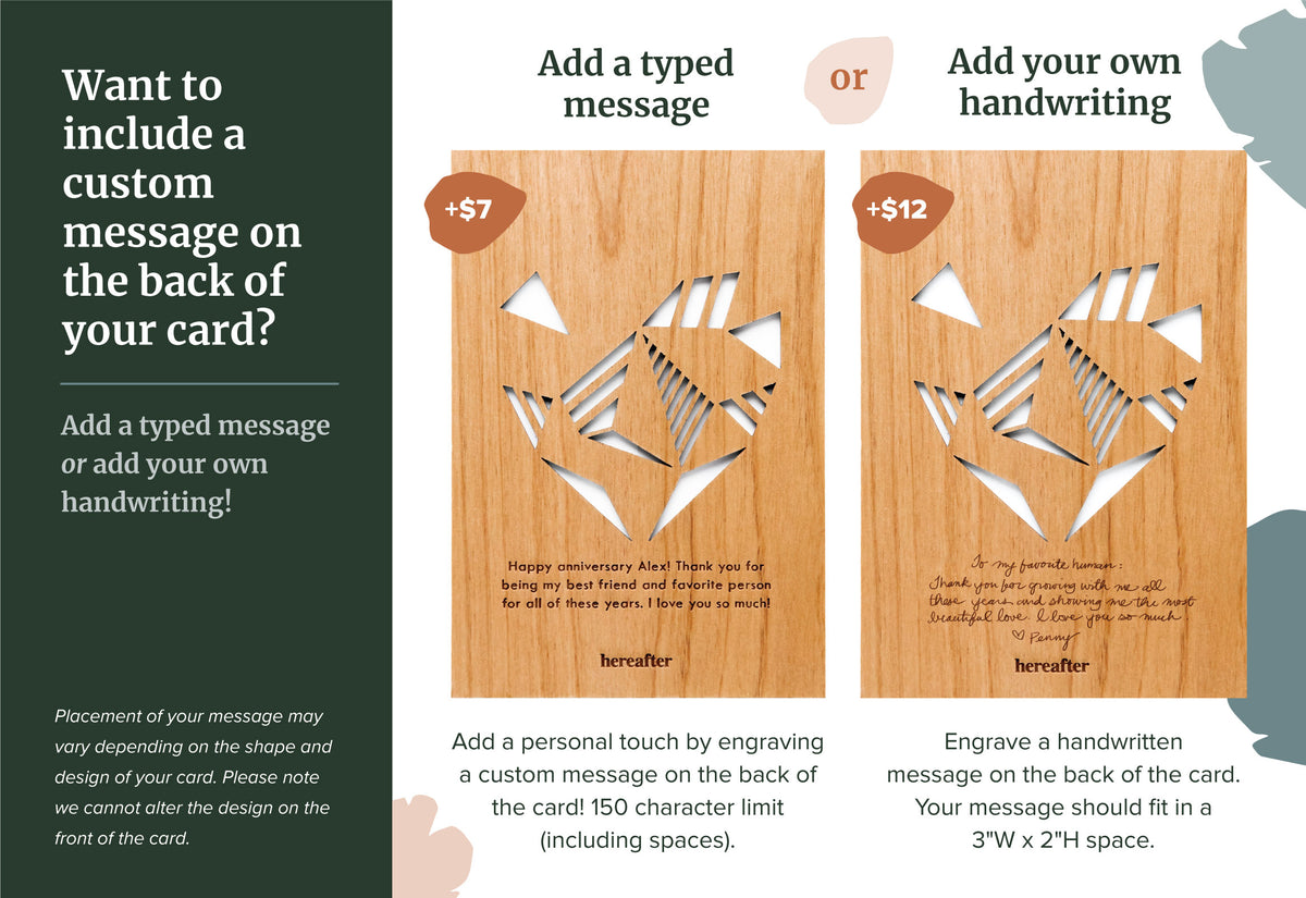 Hereafter Wood Greeting Card