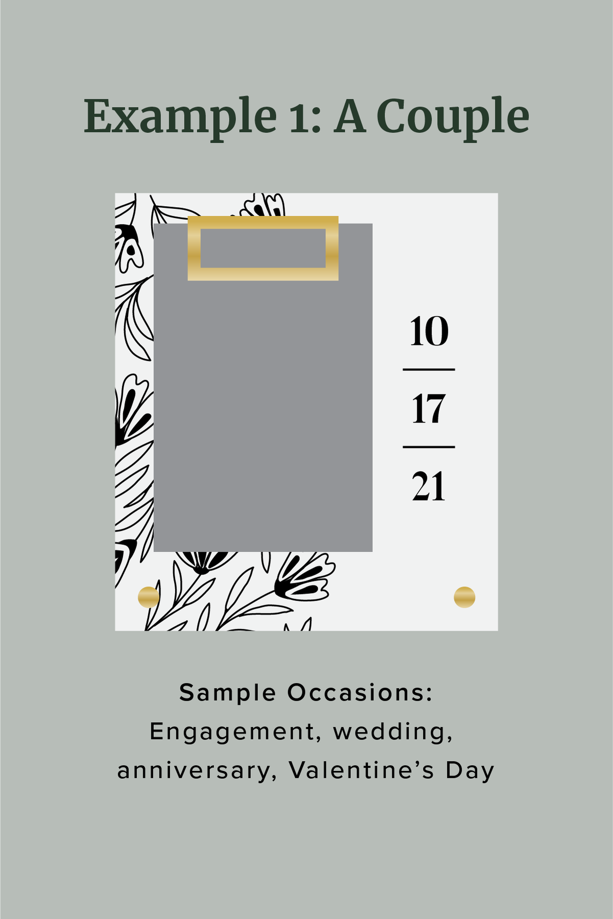 Special Day Floral Personalized Frame