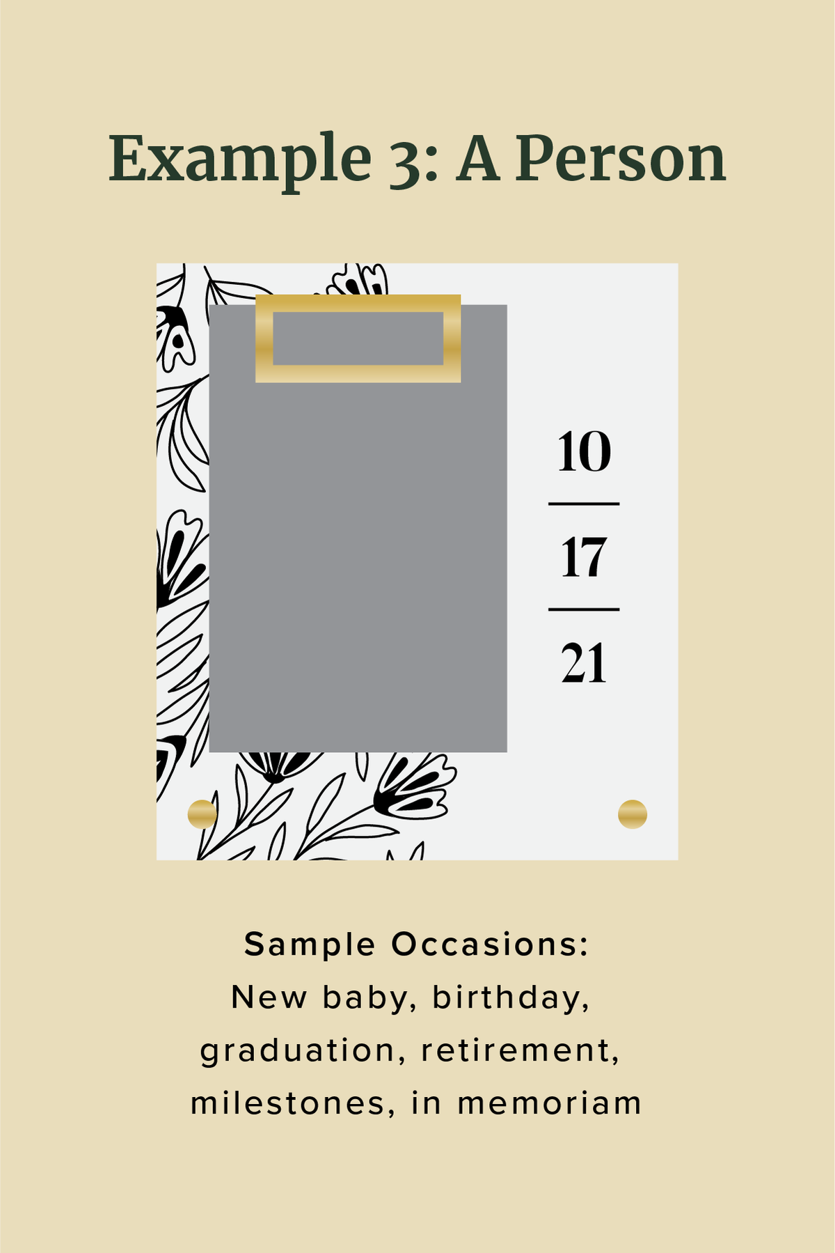 Special Day Floral Personalized Frame