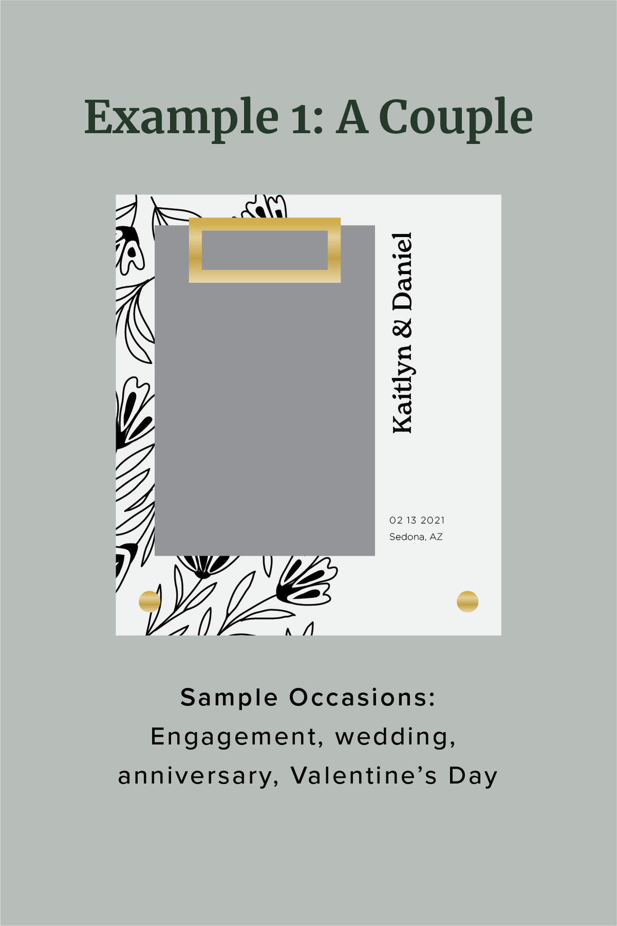 Floral Personalized Frame