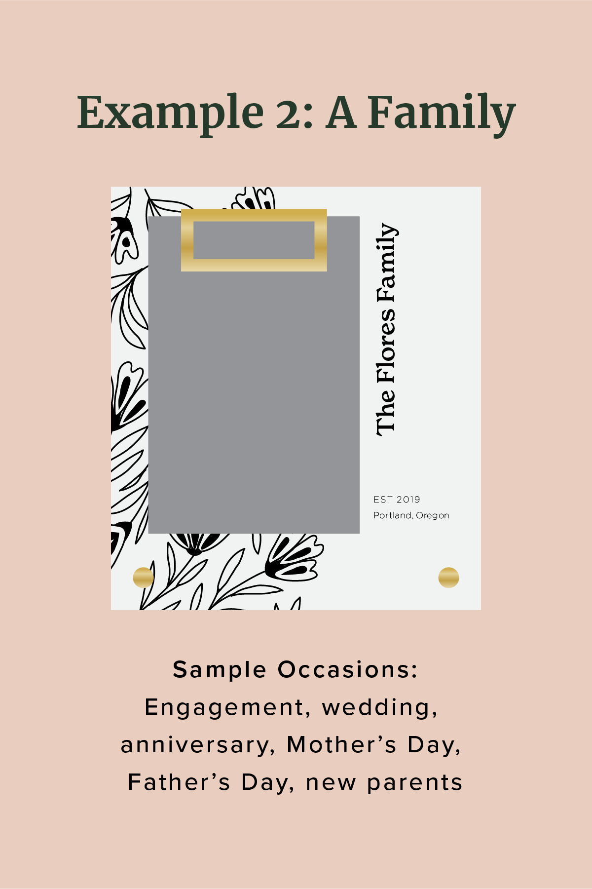 Floral Personalized Frame