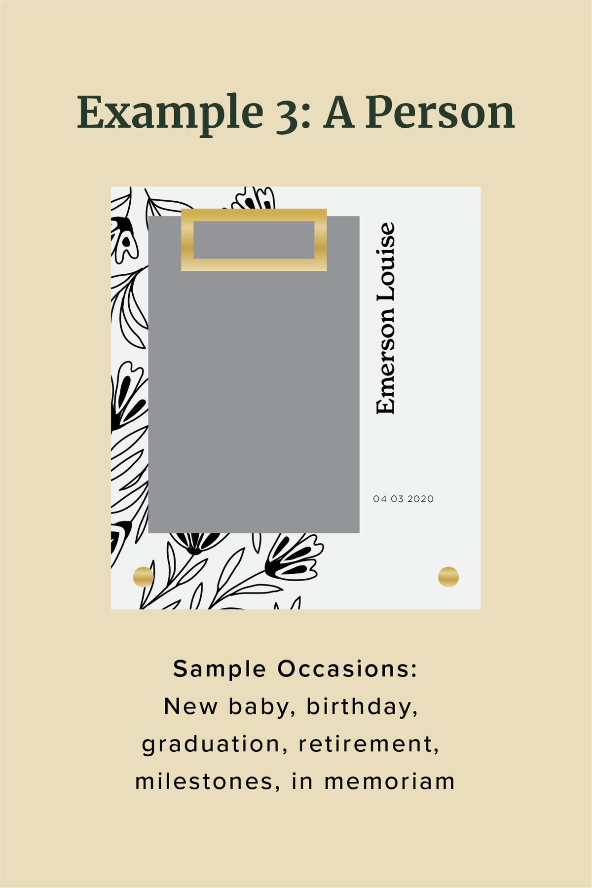 Floral Personalized Frame