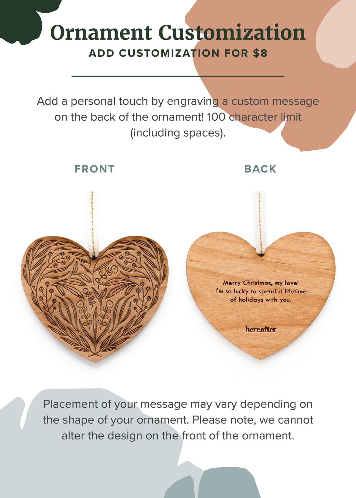 You &amp; Me Pair Ornaments