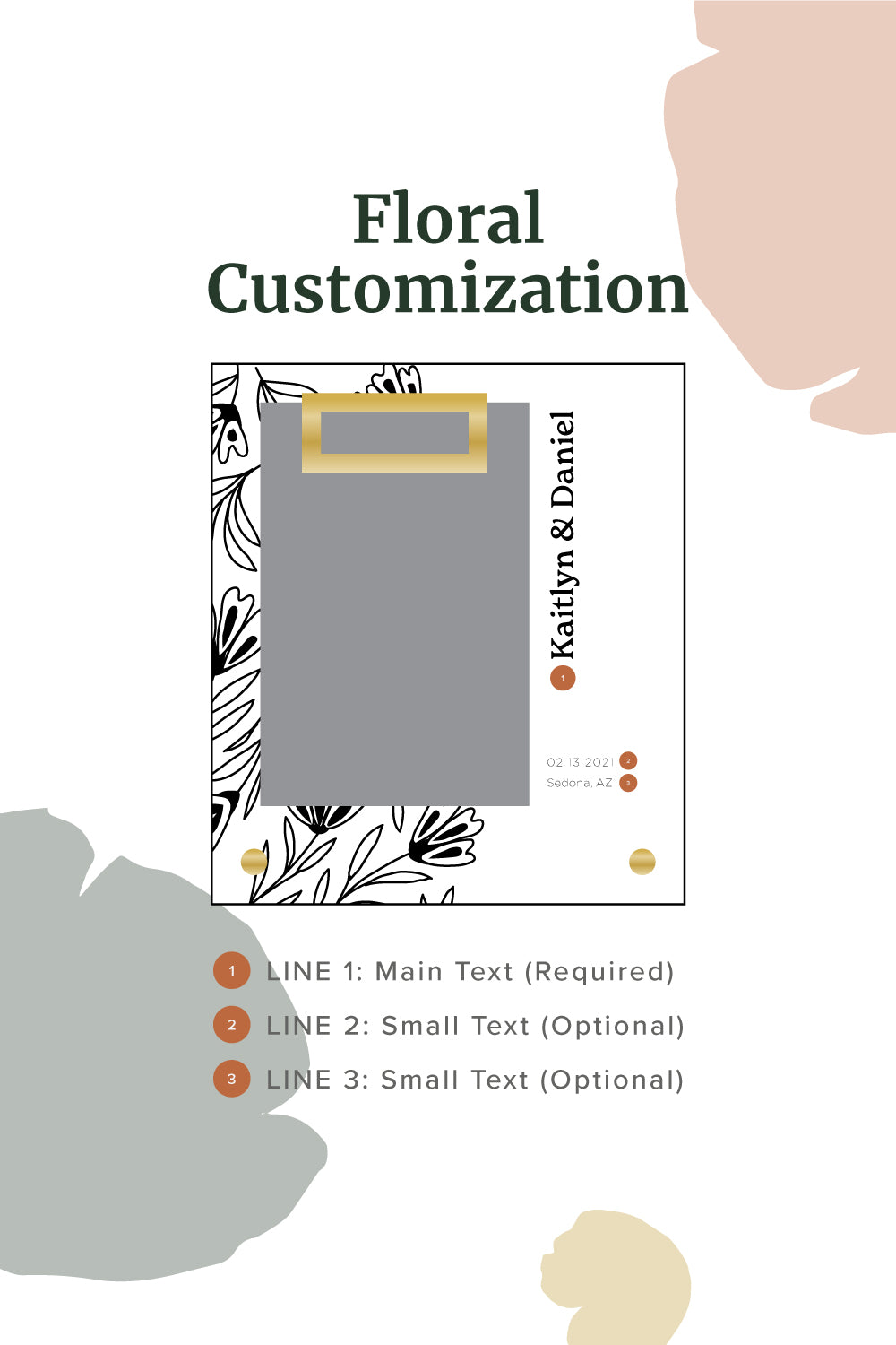 Floral Personalized Frame