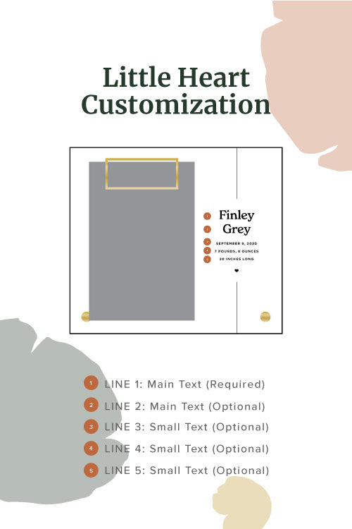 Little Heart Personalized Frame