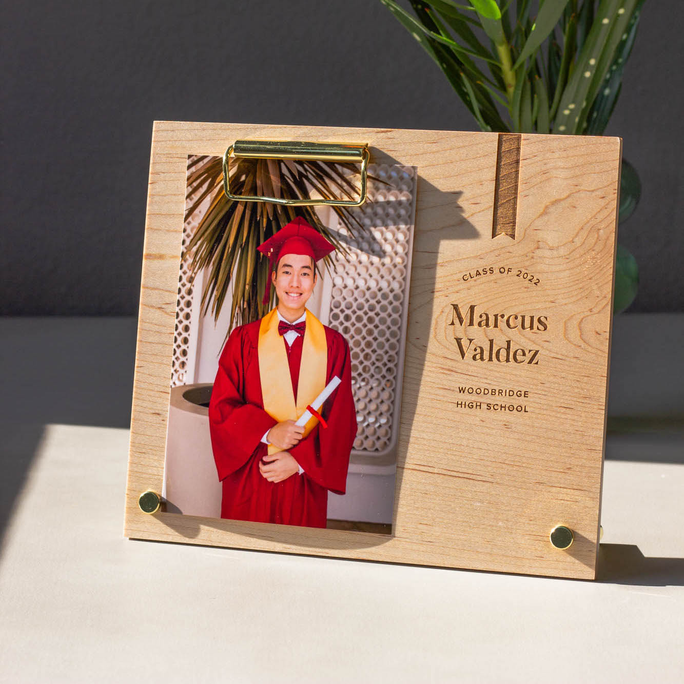 Hereafter Personalized Wood Photo Frame