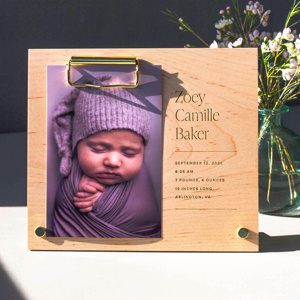 Hereafter Personalized Wood Photo Frame