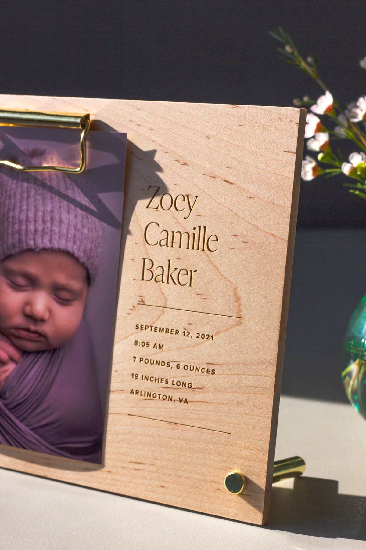 Hereafter Personalized Wood Photo Frame