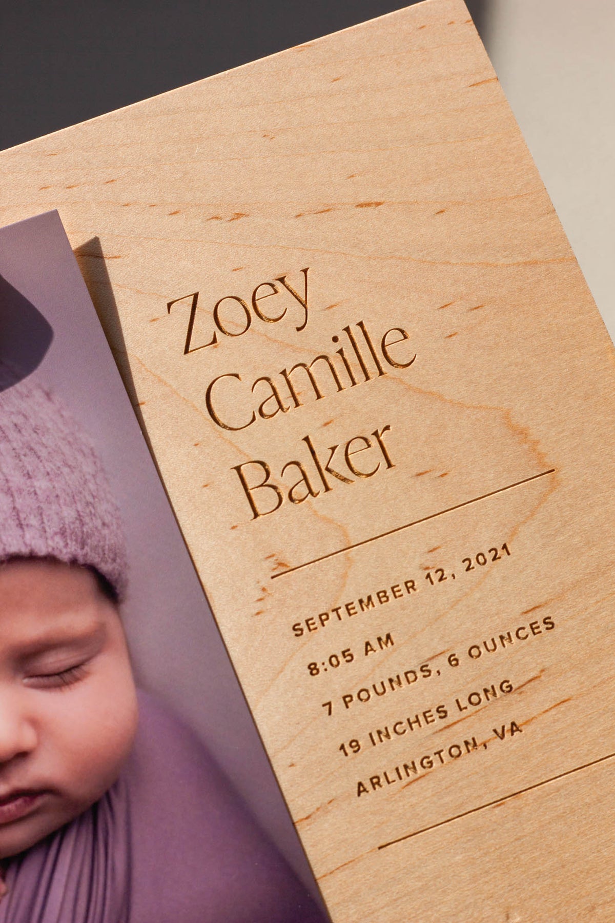 Hereafter Personalized Wood Photo Frame