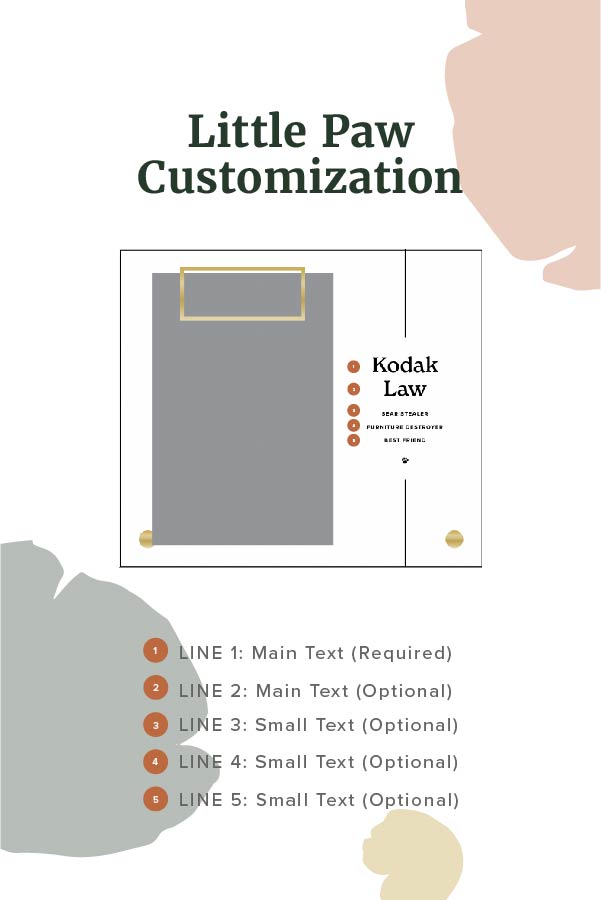 Little Paw Personalized Frame